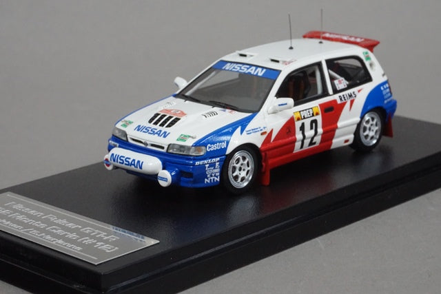 1:43 HPI 8498 Nissan Pulsar GTI-R Monte Carlo 1992 #12 model car