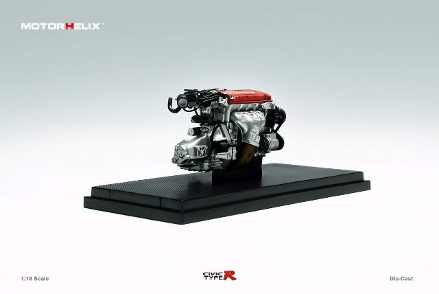 M85004 MH MOTORHELIX 1:18 Honda Civic Type R EK9-120 Later Fully Retractable Vogue Silver Metallic