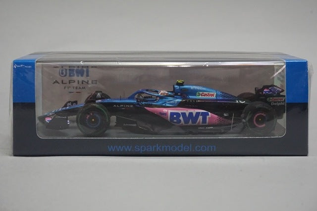 S8925 Spark 1:43 Alpine A523 #10 BWT Alpine F1 Team 3rd place Dutch GP 2023 P. Gasly with pit board