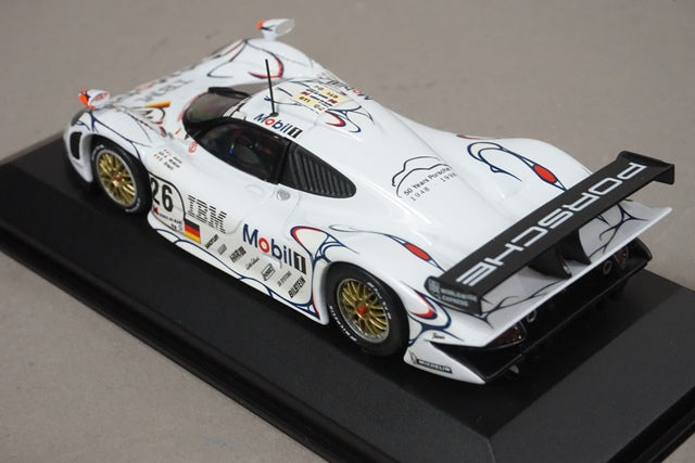 1:43 MINICHAMPS 430986926 Porsche 911 GT1 Le Mans Winner 1998 #26 model car