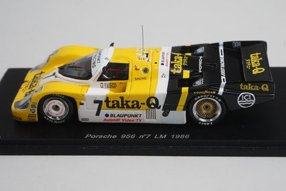 1:43 Spark KBS005 Porsche 956 Le Mans 1986 #7 taka-Q model car