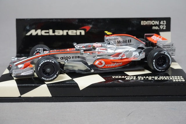 1:43 MINICHAMPS 530084323 Vodafone McLaren Mercedes MP4-23 2008 H.Kovalainen #23