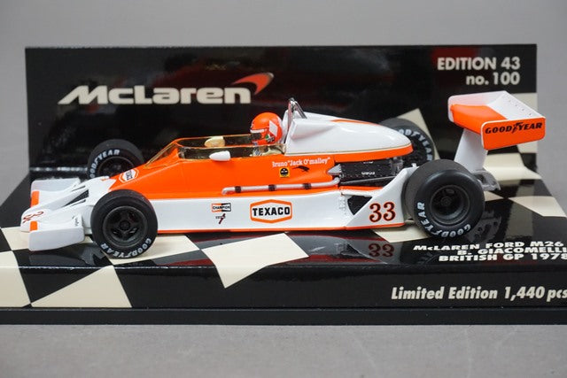 1:43 MINICHAMPS 530784333 McLaren Ford M26 1978 B.Giacomelli #33