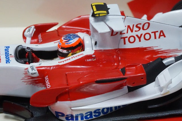 1:43 MINICHAMPS 403080082 Kyosho Panasonic Toyota Racing Show Car 2008 T.Glock #12