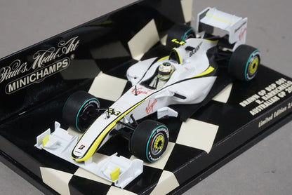 1:43 MINICHAMPS 400090123 Brown GP BGP 001 Australian GP 2009 R. Barrichello #23