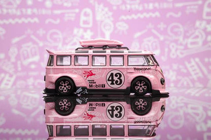 TPC 1:64 Volkswagen VW T1 Kombi Wide Body Modified Hoonigan Pink #43