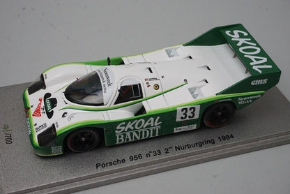 1:43 Spark NA009 Porsche 956 Nürburgring 2nd 1984 #33 D.Hobbs / T.Boutsen