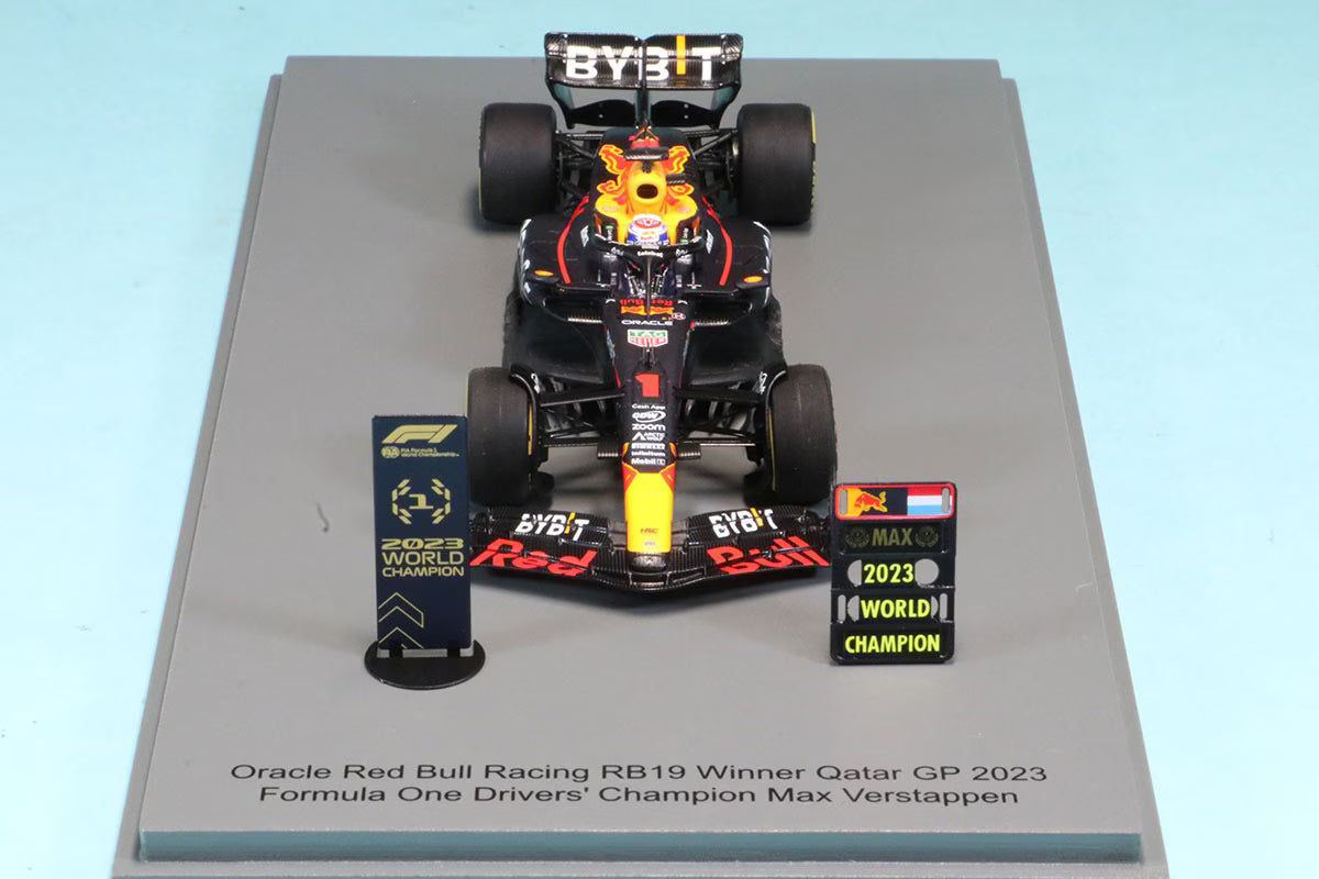 S8919 Spark 1:43 Oracle Red Bull Racing RB19 #1 Winner Qatar GP
