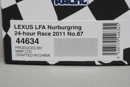 1:43 EBBRO 44634 Lexus LFA Nurburgring 24H Race 2011 #87