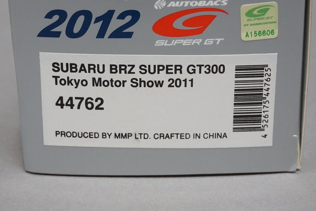 1:43 EBBRO 44762 Subaru BRZ Super GT300 Tokyo Motor Show 2011 #61