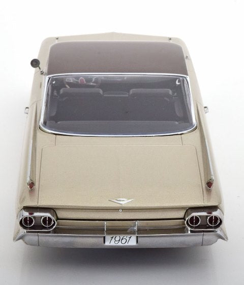 KKDC181252 KK scale 1:18 Cadillac Series 62 Coupe DeVille 1961 in Beige Metallic/Brown Metallic
