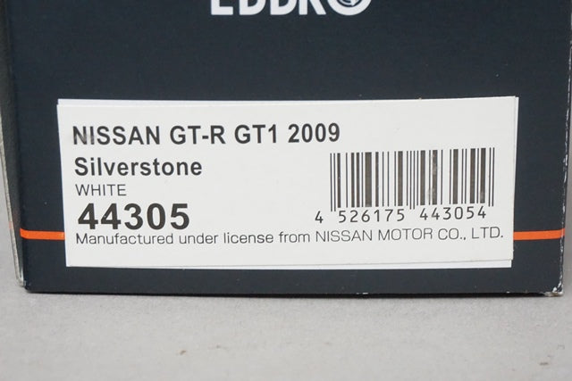 1:43 EBBRO 44305 Nissan GT-R GT1 2009 Silverstone #35