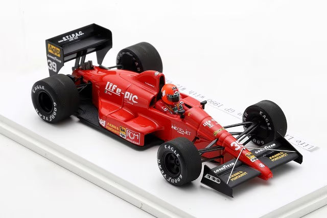 ROMU047 Spark 1:43 ROM Custom Life L190 W12 F1 Hungarian GP PQ 1990 #39 B. Giacomelli Display Engine with Wide Case
