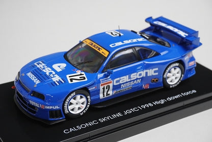 1:43 EBBRO 44252 CALSONIC Skyline JGTC 1998 High Down Force #12 model car