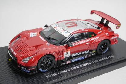 1:43 EBBRO 44235 Hasemi Tomica GT-R Super GT 500 2009 Rd.7 Fuji #3 model car