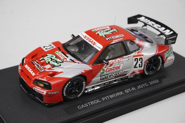1:43 EBBRO P408 Castrol Pitwork GT-R JGTC 2002 #23 model car