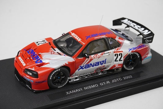 1:43 EBBRO P409 Xanavi NISMO GT-R JGTC 2002 #22 model car