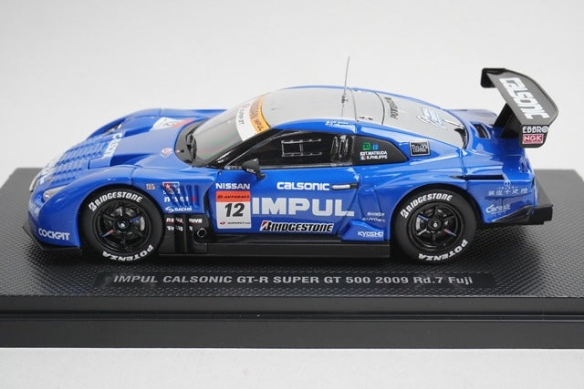 1:43 EBBRO 44233 IMPUL Calsonic GT-R Super GT500 2009 Rd.7 Fuji #12 model car