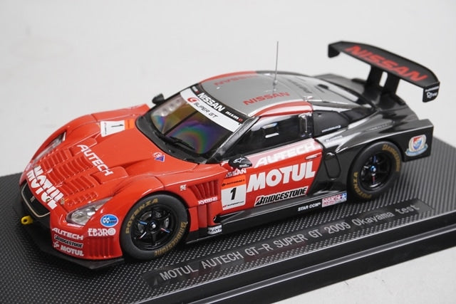 1:43 EBBRO 44171 Nissan Motul Autech GT-R Super GT500 Okayama Test 2009 #1 model car