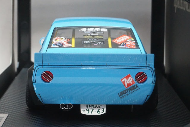 1:18 ignition model IG3219 LB-WORKS Kenmeri 2Dr Light Blue