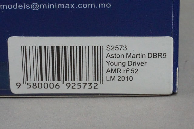 1:43 SPARK S2573 Aston Martin DBR9 young Driver AMR LM 2010 #52