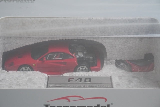 TM64-01A Tecnomodel 1:64 Ferrari F40 LM Press Version 1996 Red w/BBS Silver Wheels