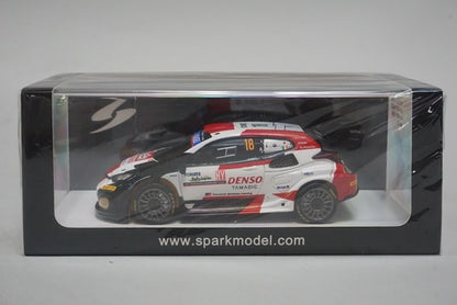 S6740 Spark 1:43 Toyota GR Yaris Rally1 Hybrid #18 TOYOTA GAZOO Racing WRT 5th Rally Japan 2023 T. Katsuta - A. Johnston