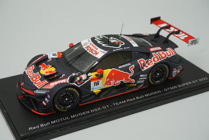 1:43 SPARK SGT025 Honda Red Bull MOTUL MUGEN NSX-GT GT500 Super GT 2022 #16