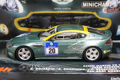 1:43 MINICHAMPS 437091320 Aston Martin V8 Vantage N24 24h Nurburgring 2009 #20