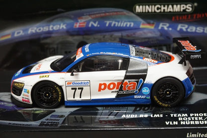 1:43 MINICHAMPS 437091977 Audi R8 LMS VLN Nurburgring 2009 #77