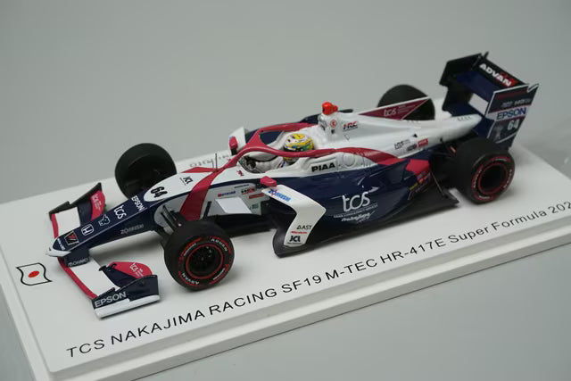 1:43 SPARK SJ129 TCS NAKAJIMA RACING SF19 M-TEC HR-417E Super Formula 2022 #64 Naoki Yamamoto