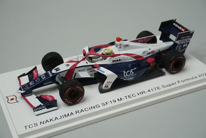 1:43 SPARK SJ129 TCS NAKAJIMA RACING SF19 M-TEC HR-417E Super Formula 2022 #64 Naoki Yamamoto