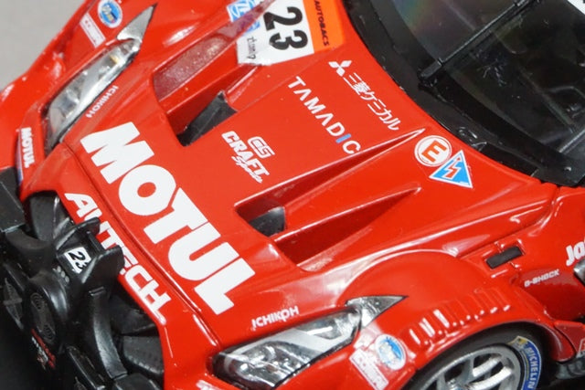 1:43 EBBRO 45506 Motul Autech GT-R Super GT500 2017 whit the cooling fan and the jack #23