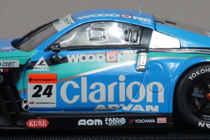 1:43 EBBRO 43916 Nissan WOODONE ADVAN Clarion Z Super GT 500 #24