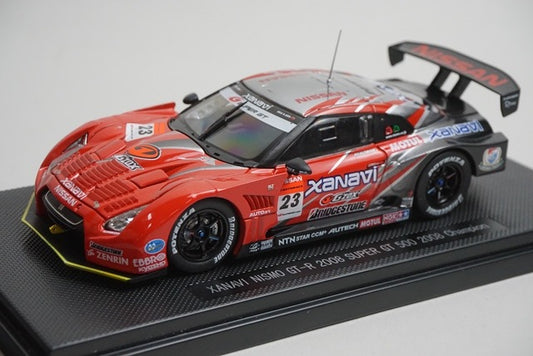 1:43 EBBRO 44200 Nissan XANAVI NISMO GT-R Super GT 500 2008 Champion #23