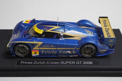 1:43 EBBRO 43821 Privee Zurich Shiden Super GT 2006 #2 model car