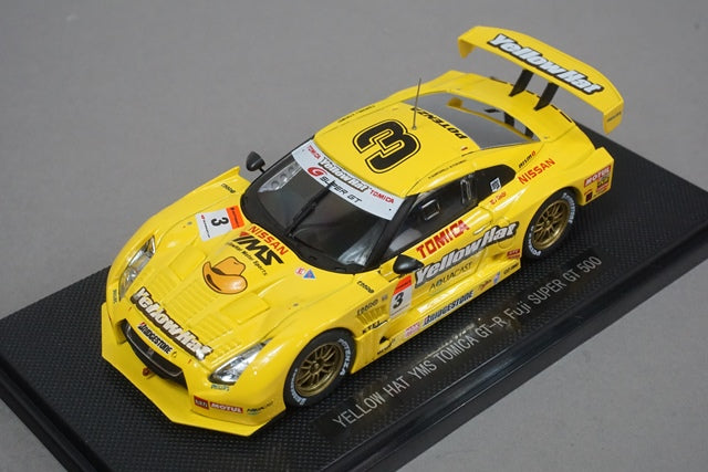 1:43 EBBRO 44130 Yellow Hat YSM Tomica GT-R Fuji Super GT500 #3