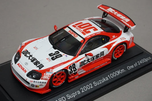 1:43 EBBRO 43392 Toyota iDC Otsuka Kagu Third Supra Suzuka 1000Km 2002 #39