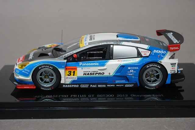 1:43 EBBRO 44829 Toyota APR Hasepro Prius GT SGT300 Okayama Test 2012 #31