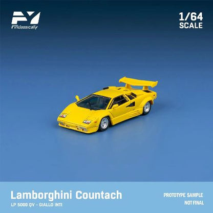 FY64005 Finclassically 1:64 Lamborghini Countach LP5000 QV yellow