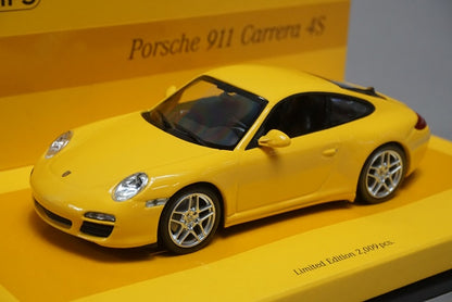 1:43 MINICHAMPS 436066420 Porsche 911 Carrera 4S 2008 Yellow