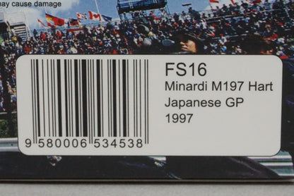 1:43 SPARK FS16 Minardi M197 Heart Japan GP 1997 Ukyo Katayama #20 Suzuka