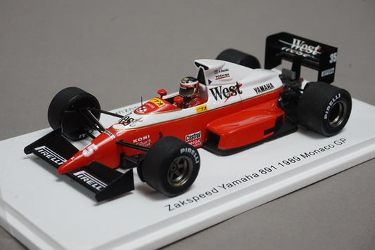 1:43 SPARK ROMU044 Zakspeed Yamaha 891 Monaco GP 1989 #35 Aguri Suzuki ROMU