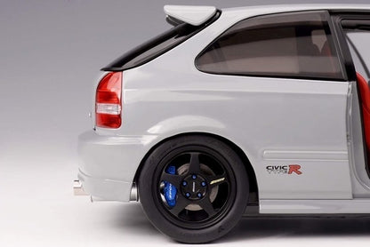 M85005 MOTORHELIX 1:18 Honda Civic Type R (EK9) Gray Fully Opened and Closed