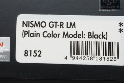 1:43 HPI 8152 Nissan NISMO GT-R LM Plain Color Model Black