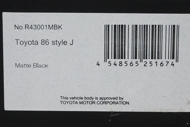 1:43 KYOSHO R43001MKB Toyota 86 Stylist J Matte Black