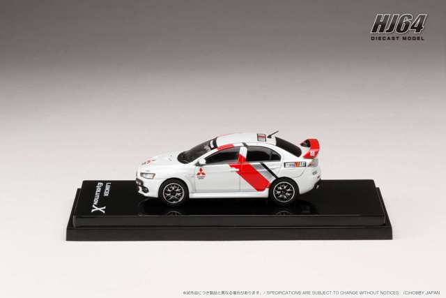 HJ644053RA Hobby Japan 1:64 Mitsubishi LANCER EVOLUTION ‡] RALLIART COLOR WHITE