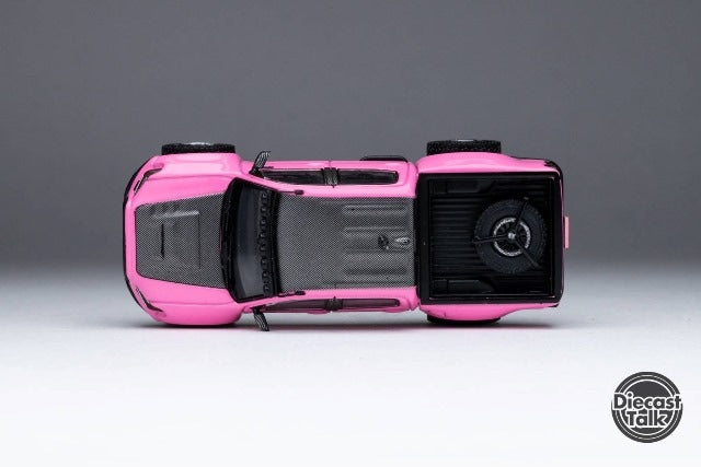 DTG0019-PINK GCD Gaincorp Products 1:64 Toyota 2.0 Tacoma TRD Pre-Runner PRO Wide Body Pink Diecasttalk