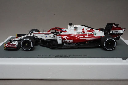 1:18 SPARK 18S607 Alfa Romeo Racing ORLEN C41 Abu Dhabi GP 2021 #7