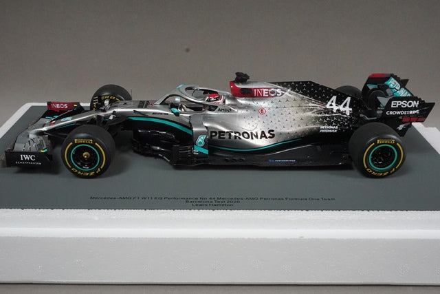 1:18 SPARK 18S473 Mercedes AMG F1 W11 EQ Performance Barcelona Test 2020 #44 Lewis Hamilton